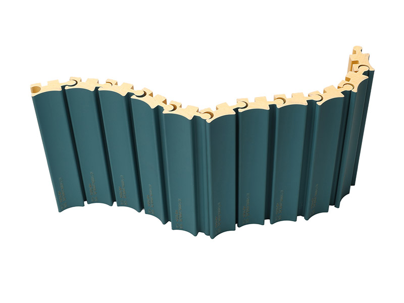 Panneaux muraux cannel&eacute;s rotatifs en PVC de 52 * 25 mm