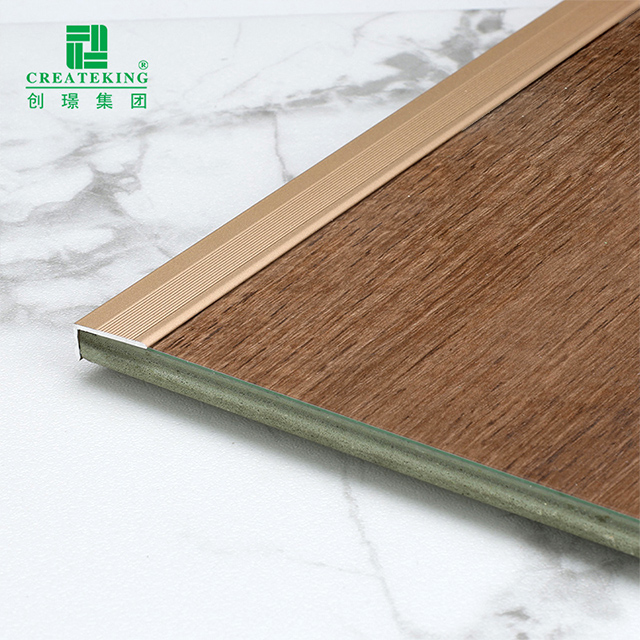 Garniture de bord de sol en aluminium en forme de L de 7x15 mm