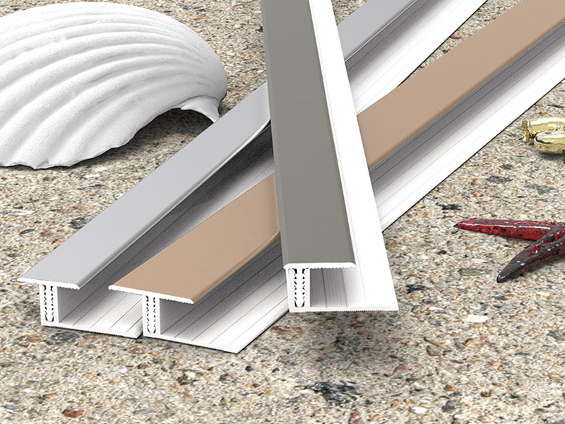 Garniture de bord en alliage d'aluminium en forme de T de 18 x 11,4 mm.