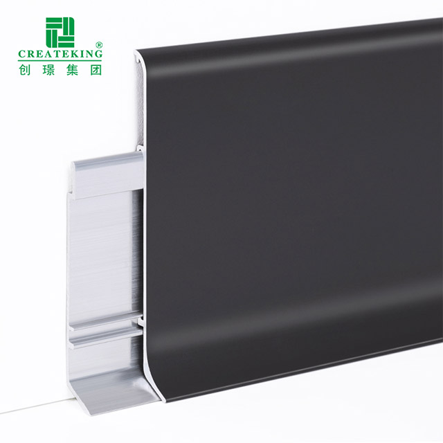 Plinthe de plancher en aluminium de 80*11mm