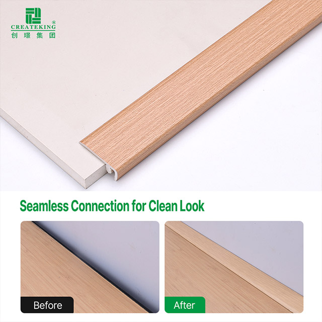 Bandes de bord de sol en PVC en forme de F de 30 x 10,5 mm