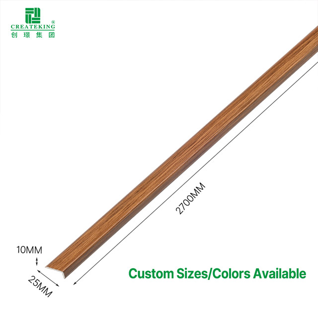 Bandes de bord de revêtement de sol stratifié en forme de L en PVC 24*10 mm