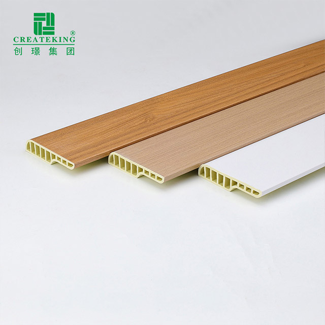 Plinthe ronde de crayon de PVC de 75*15mm