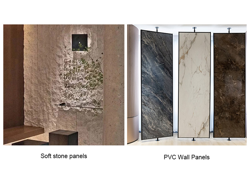 Panneaux en pierre tendre