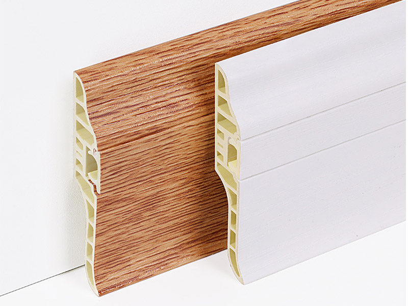 Plinthe cach&eacute;e par PVC de clou de 68*17mm