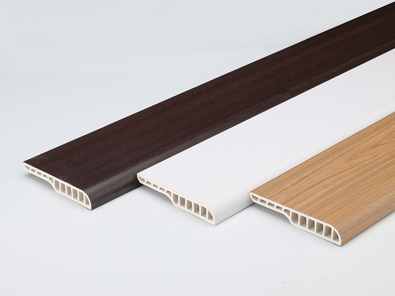 Plinthe ronde de crayon de PVC de 95*15mm
