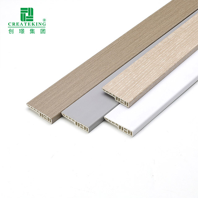Plinthe imperméable de SPC de 60*12mm