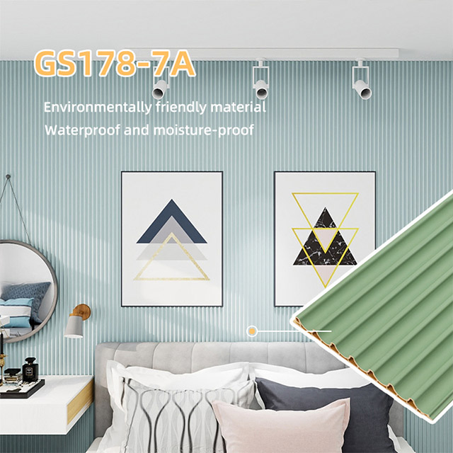 Panneau mural à arc intérieur en PVC de 178 x 14,3 mm 