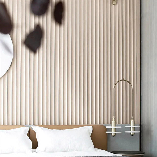 Panneau mural cannelé à arc intérieur de 70 * 15 mm