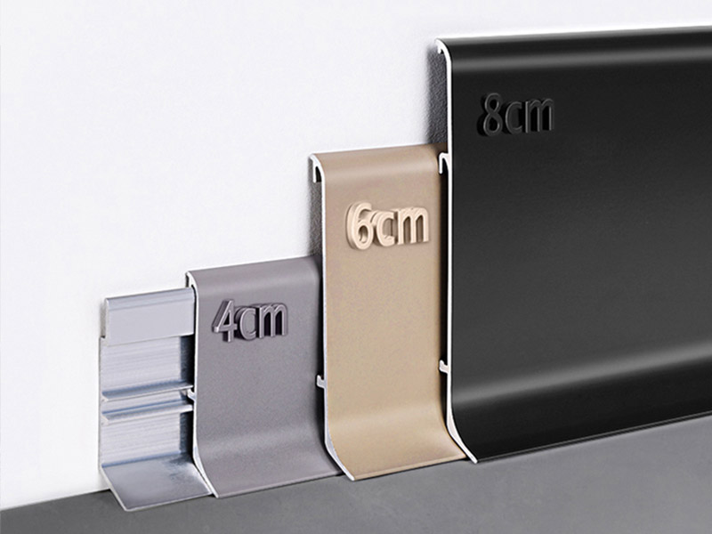 Plinthe de plancher en aluminium de 60*10mm