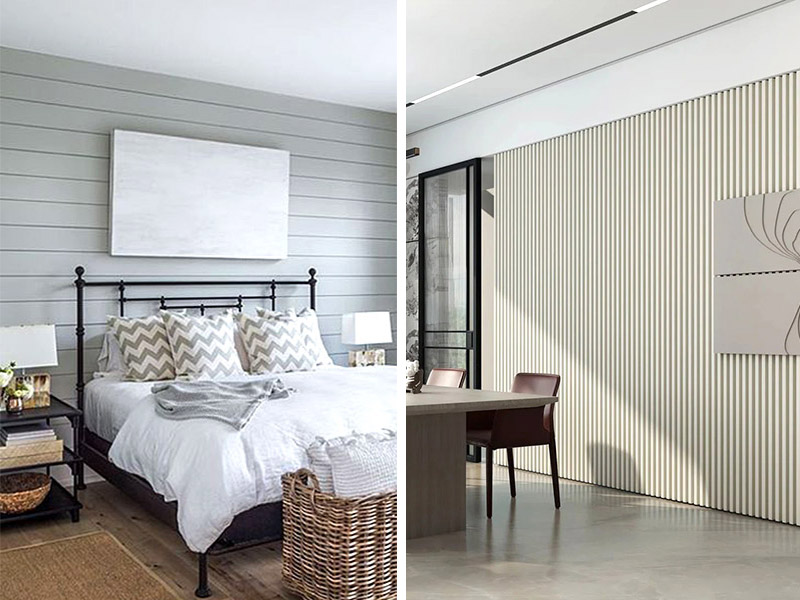 La différence entre les panneaux muraux Shiplap et PVC