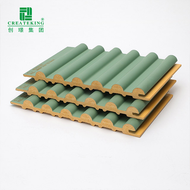 Panneau mural solide demi-rond extérieur en PVC 156*12,8 mm