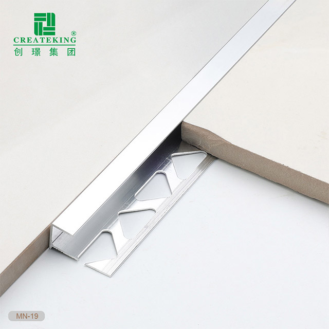 Garniture de carrelage en aluminium en forme de L de 11,8x23 mm