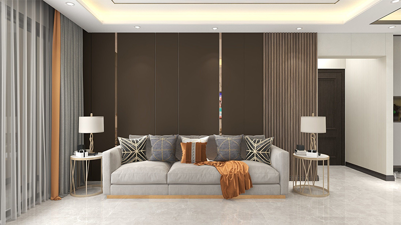 Panneau mural rainur&eacute; WPC