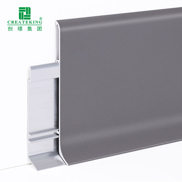 Plinthe de plancher en aluminium de 80*11mm