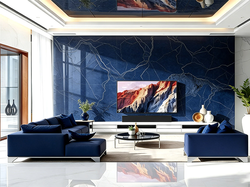 panneaux muraux en cristal de carbone