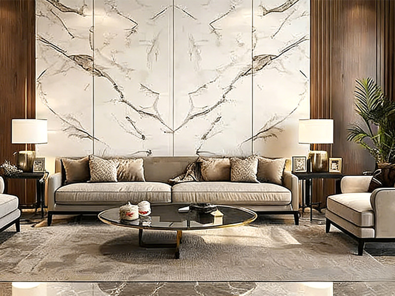 panneaux muraux en cristal de carbone