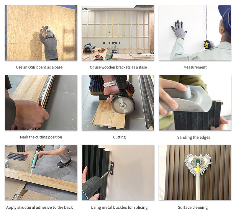 &Eacute;tapes d'installation des panneaux muraux creux