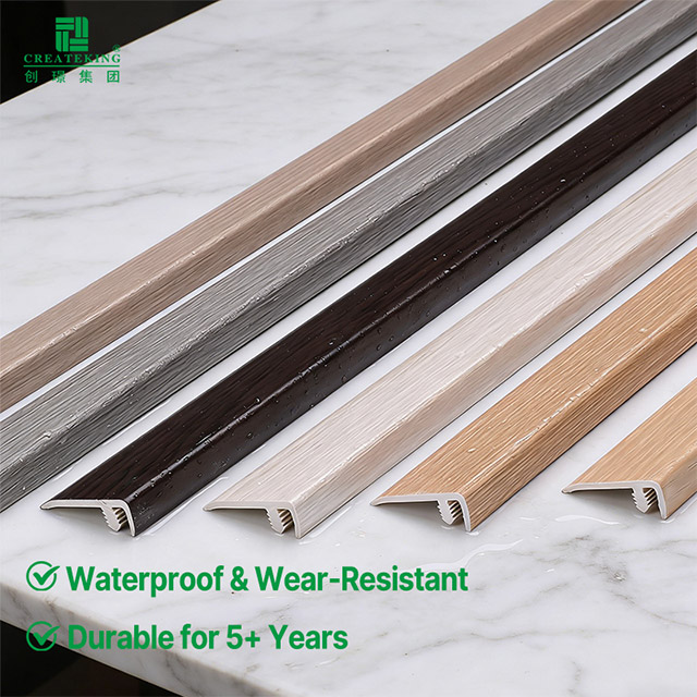 Bandes de bord de sol en PVC en forme de F de 30 x 10,5 mm