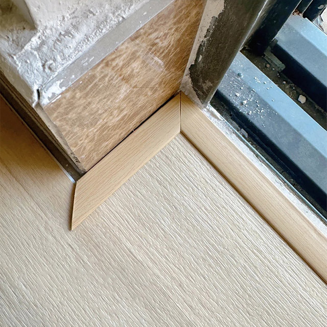 Profilés de bordure de sol en PVC en forme de L 20*4,5 mm