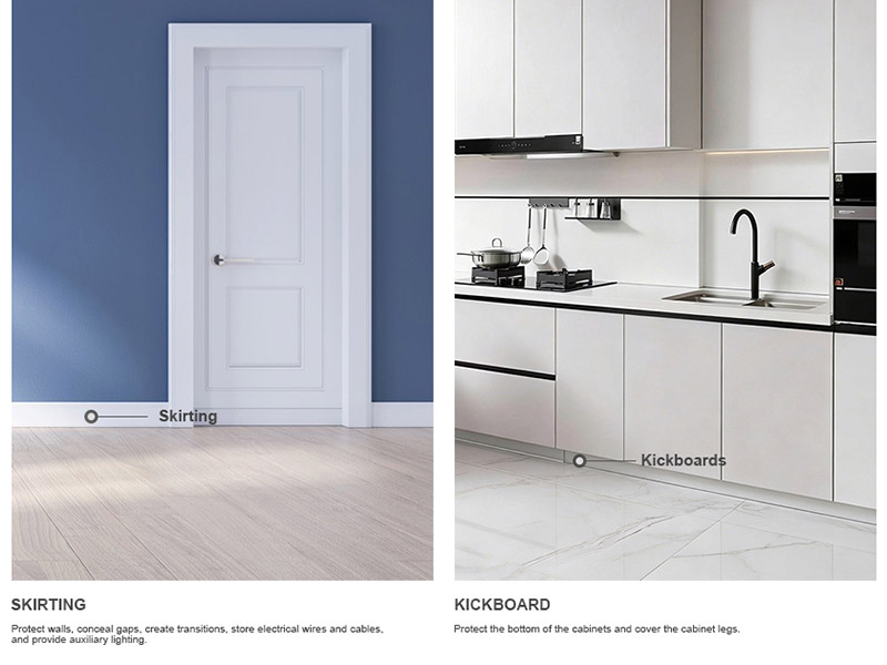 Quelle est la différence entre les plinthes et les planches ?