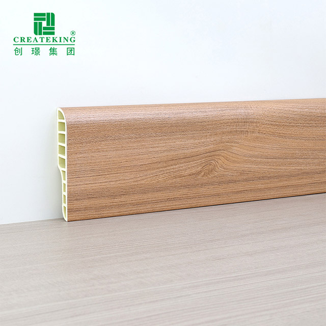 Plinthe ronde de crayon de PVC de 75*15mm