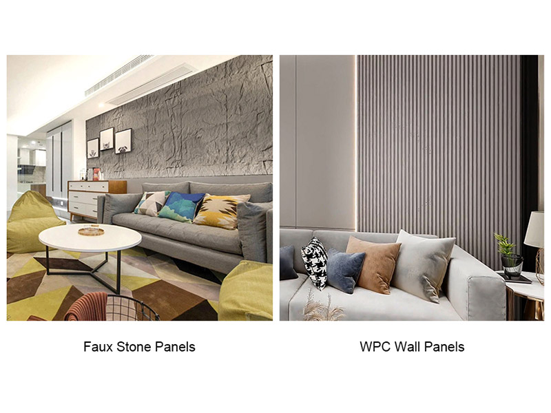 Panneaux de fausse pierre vs. Panneaux muraux WPC : un guide complet