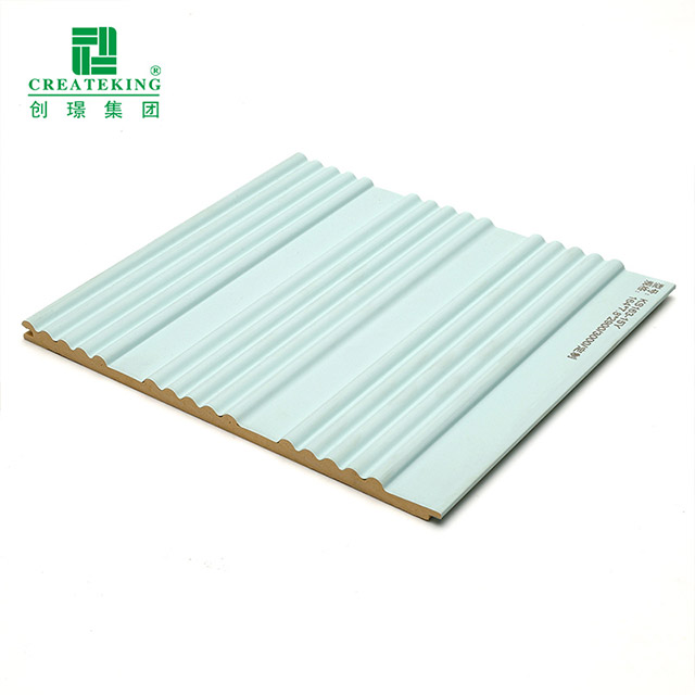 Panneau mural cannelé solide incurvé de 164 * 7,8 mm