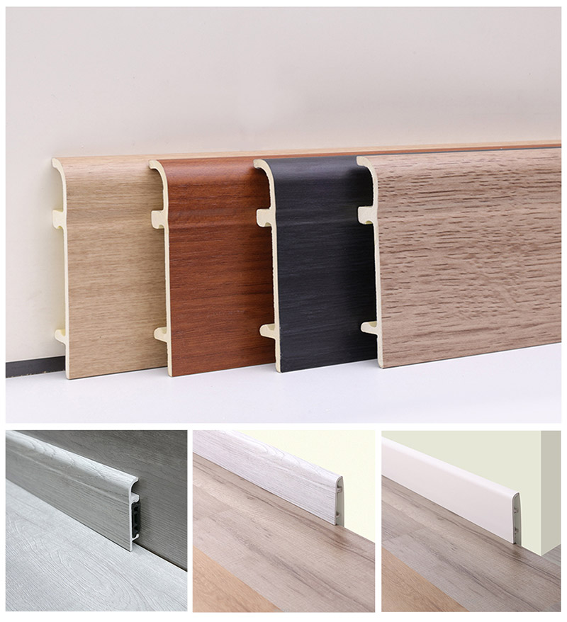 Options de couleur des plinthes en PVC