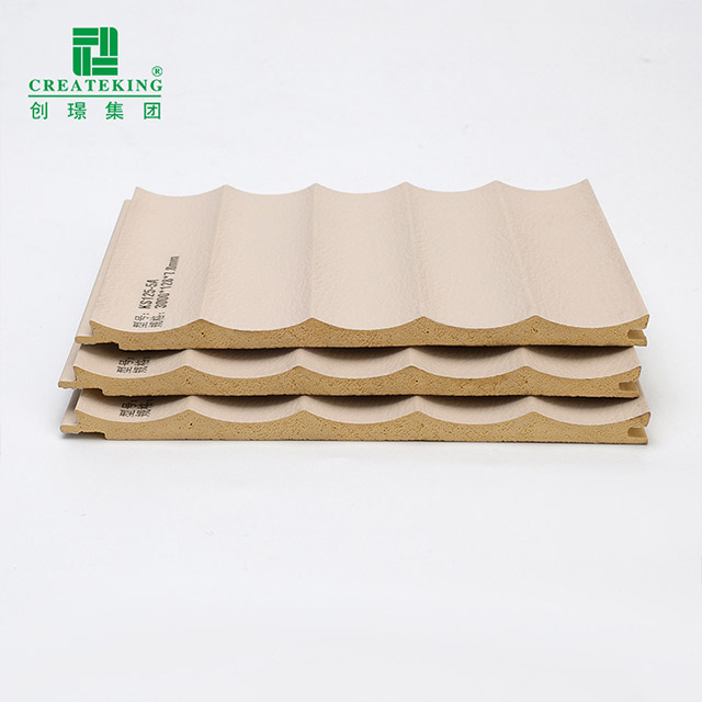 Panneaux muraux cannelés concaves de 128*7.8mm