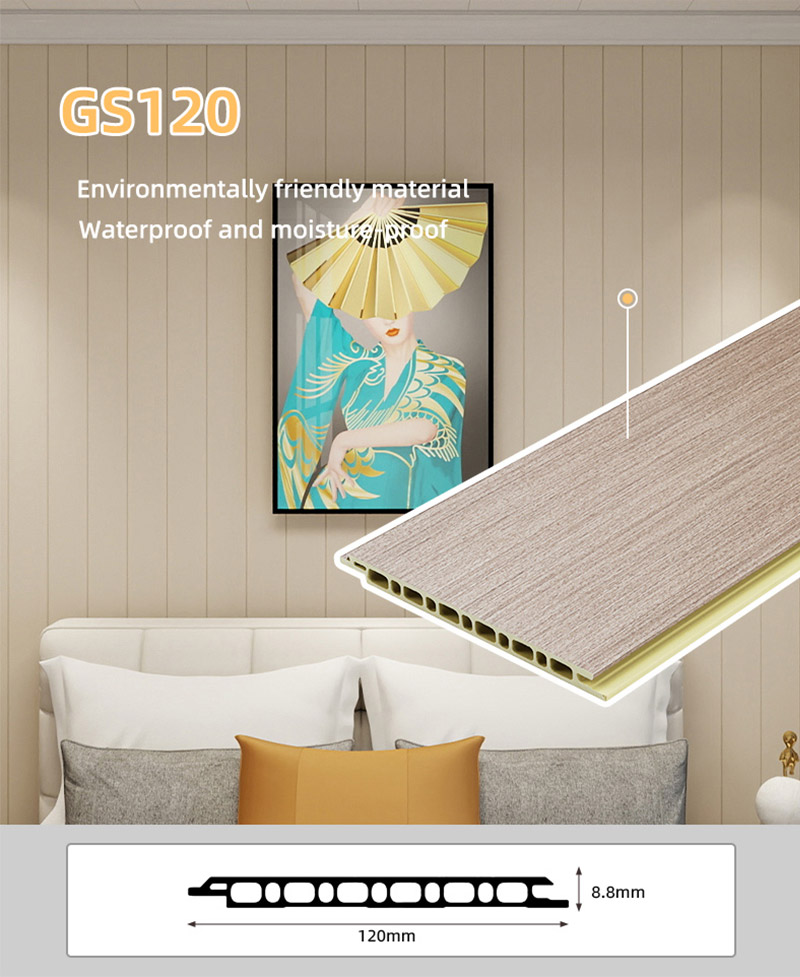 Panneaux muraux plats de 130*8.8mm
