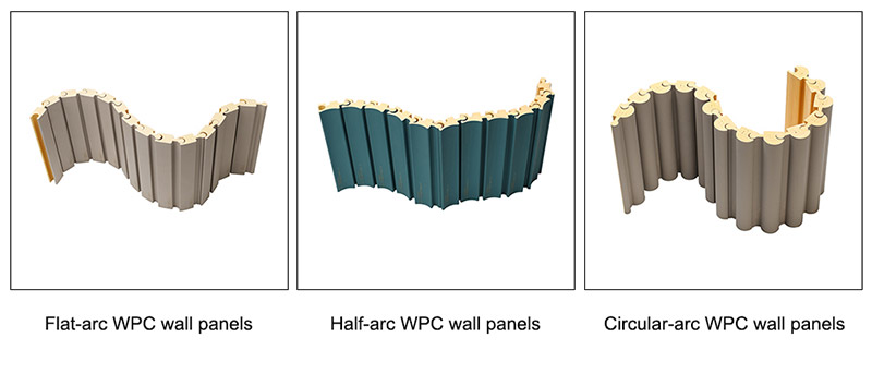 Panneaux muraux segment&eacute;s en bandes WPC