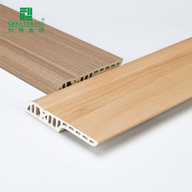 Plinthe imperméable ronde de crayon de PVC de 80*15mm