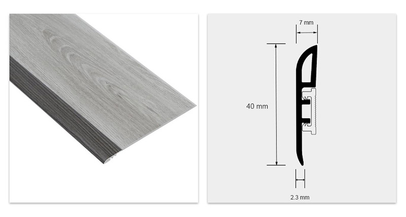 R&eacute;ducteur de plancher SPC 40*7mm