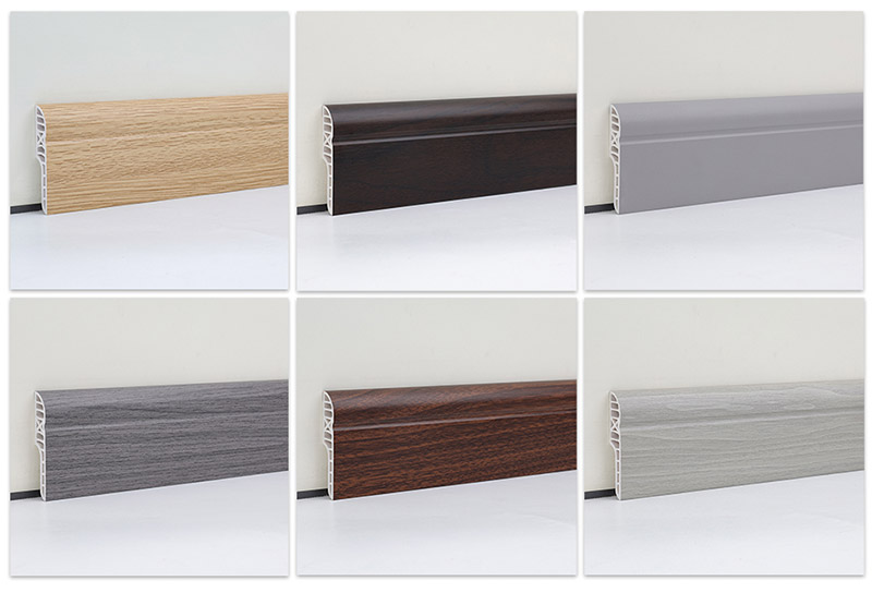 Plinthe ronde de crayon de PVC de 70*15mm