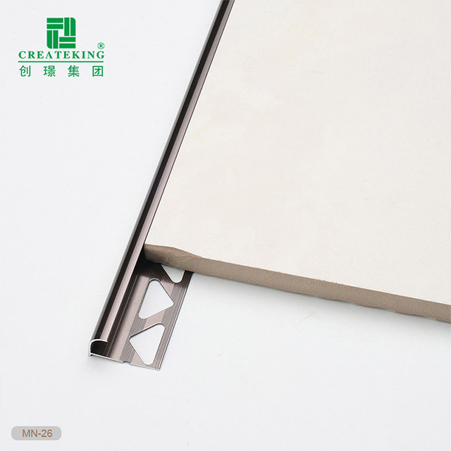 Garniture de carrelage en aluminium en forme de L de 11,8x23 mm