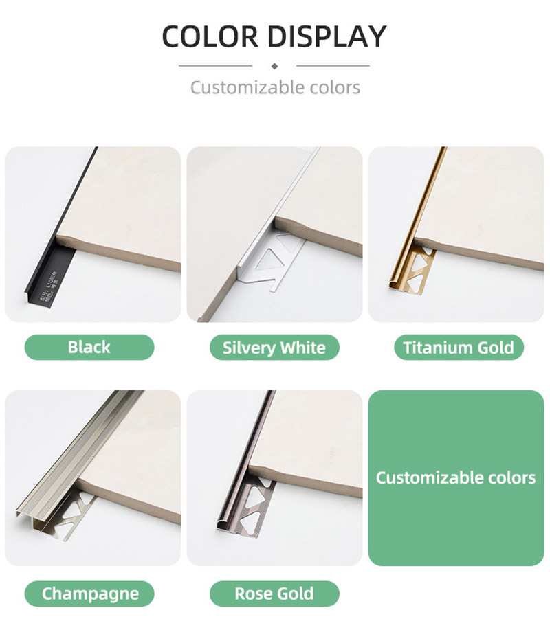 Profils de nez de marche en aluminium