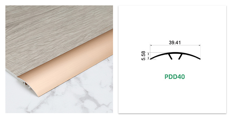 Bande de seuil de porte en m&eacute;tal