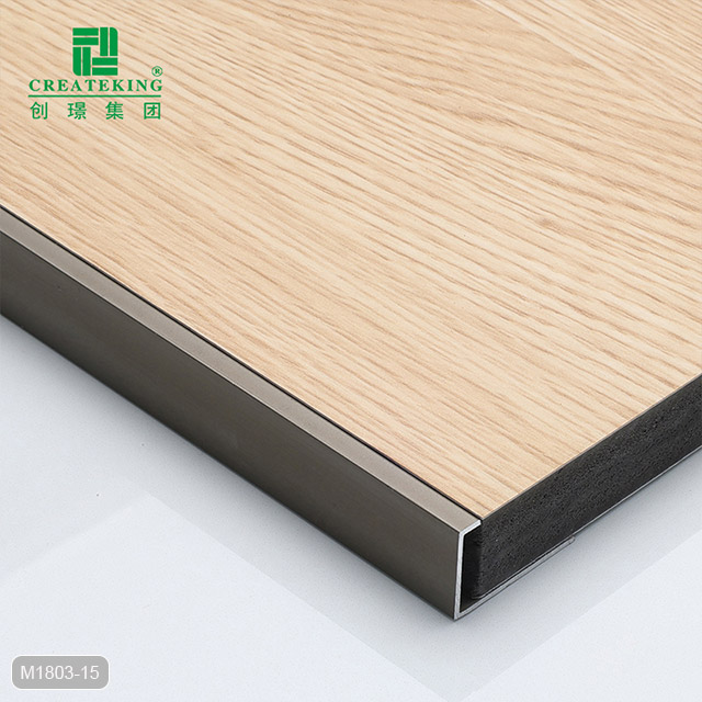 Garniture de plancher en aluminium en forme de C de 25,9 x 12,2 mm