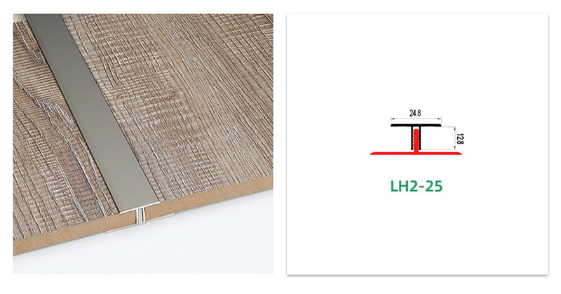 Bande de transition en aluminium pour moulage en T