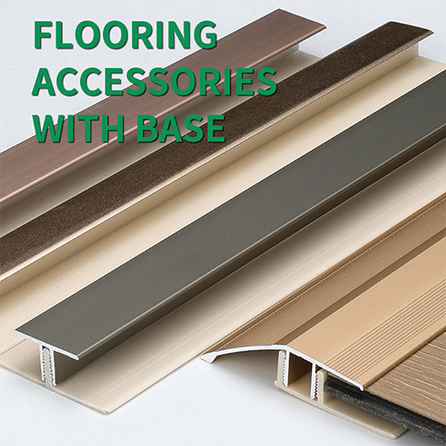 Profil d'extrémité en aluminium 14,8x33,85 mm pour revêtement de sol stratifié