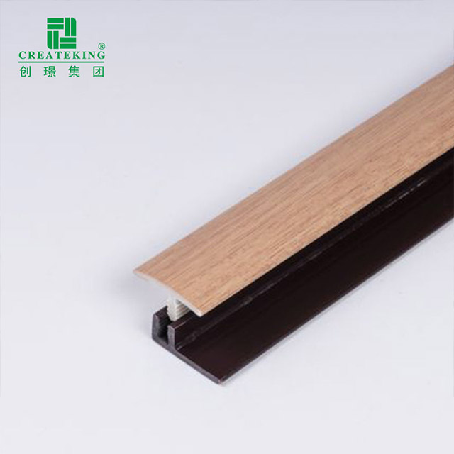 Bande de transition de sol en PVC en forme de T de 25*8 mm