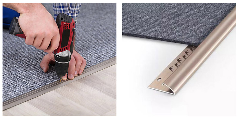 Bandes de transition pour tapis