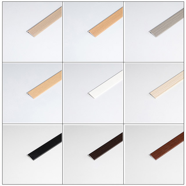 Profilés de bordure de sol en PVC en forme de L 20*4,5 mm