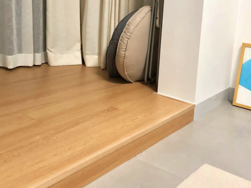Bandes de bordure de parquet en bois massif en forme de L en PVC 30*25 mm