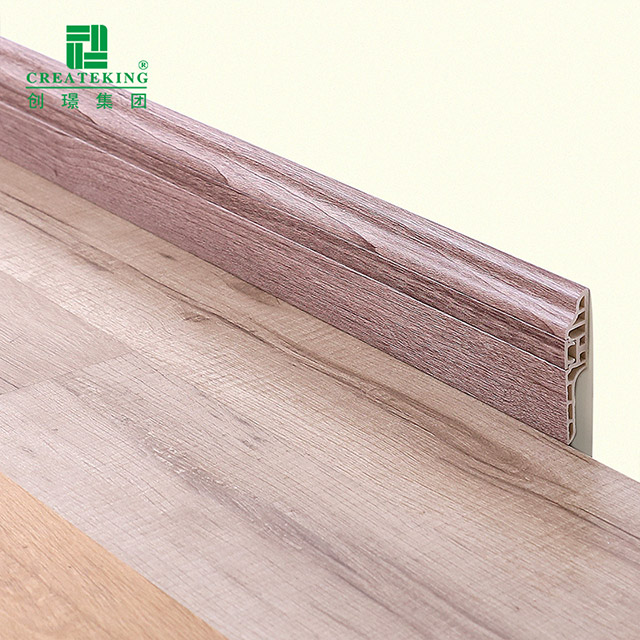 plinthe cachée de clou de langue d'agneaux de PVC de 78*17mm