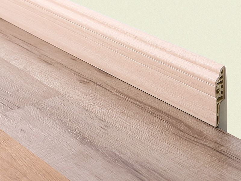 plinthe cach&eacute;e de clou de langue d'agneaux de PVC de 75*15mm