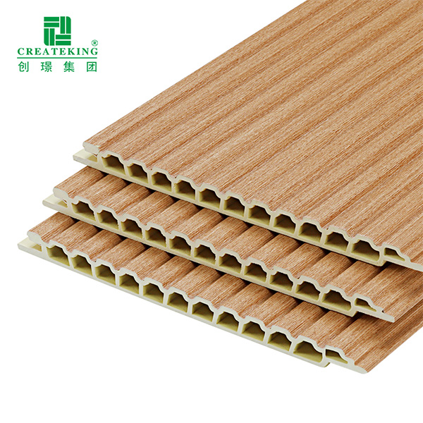 Panneaux muraux ondulés creux WPC de 137*9mm