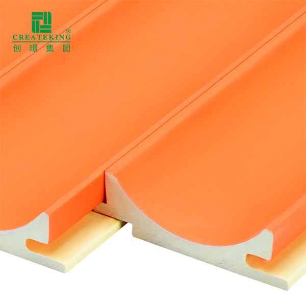 Panneaux muraux cannelés en PVC à arc intérieur de 51,7*15 mm