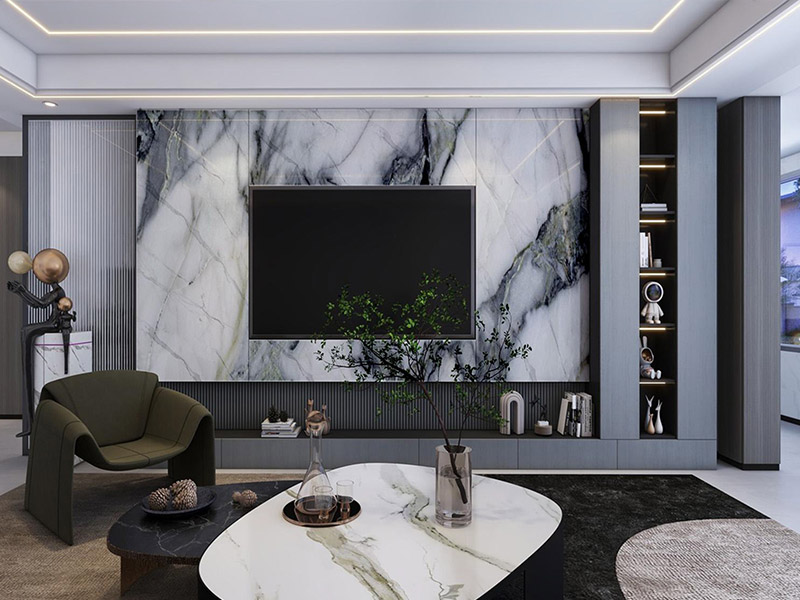 Acheter des panneaux de feuille de marbre en PVC